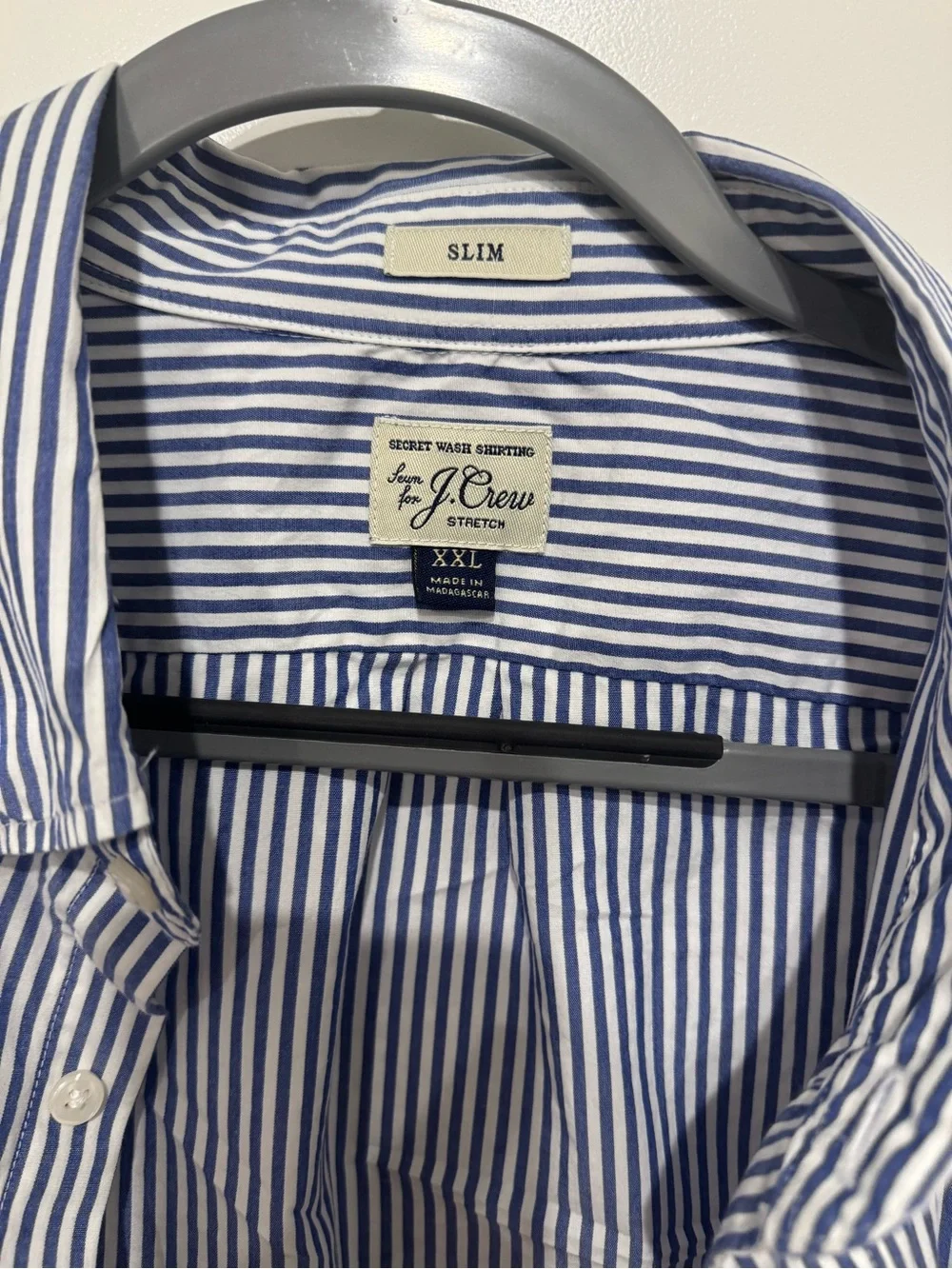 Jcrew Classic Blue Stripe Button-Down Shirt -